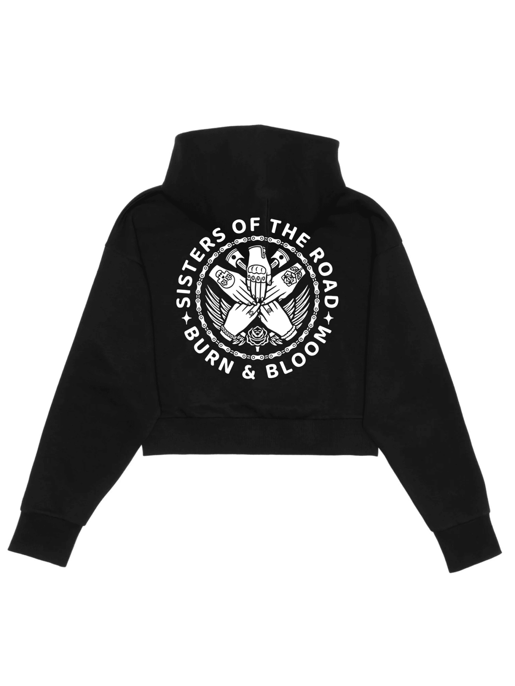 THE SISTERHOOD HOODIE ½ Zipproduct_name by shop_name is a women biker - inspired product_type designed for comfort, freedom, and everyday wear. Inspired by the motorcycle world, women crew energy, and pe